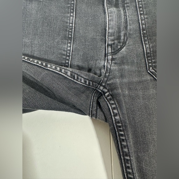 PILCRO & THE LETTERPRESS Sz 27 Jeans High-Rise Ankle Zip Denim Legging Pockets - Picture 3 of 15